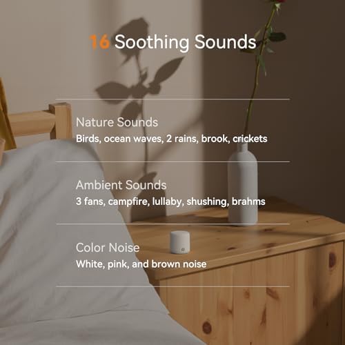 Dreamegg White Noise Sound Machine - Portable Sound Machine for Sleep, Travel Sound Machine for Baby Adults, 16 Nature Sound, Timer, White Noise Machine for Sleeping Office Privacy Home Gift, 2 Pack - Image 2