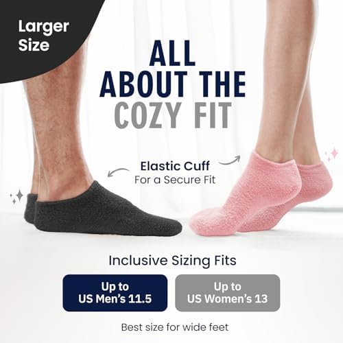 Dr. Frederick's Original Moisturizing Gel Socks, L, Obsidian Oasis, 1 Pair - Image 3