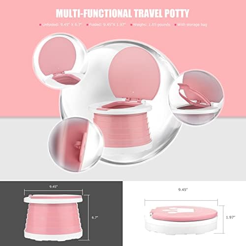 Portable Potty for Toddler Travel Foldable Car Potty Seat for Boys Girls - Image 6
