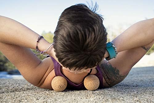 Travel Cork Massage Ball | Lightweight, Sustainable Alternative to Lacrosse Ball for Muscle Pain Relief (2.5 Inch (Pack of 2), Sanded Cork) - Image 3