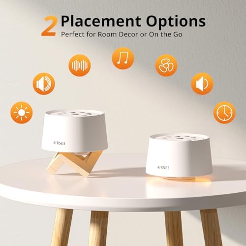 AIRSEE White Noise Sound Machine for Baby Adults, Home Office Travel - Image 6