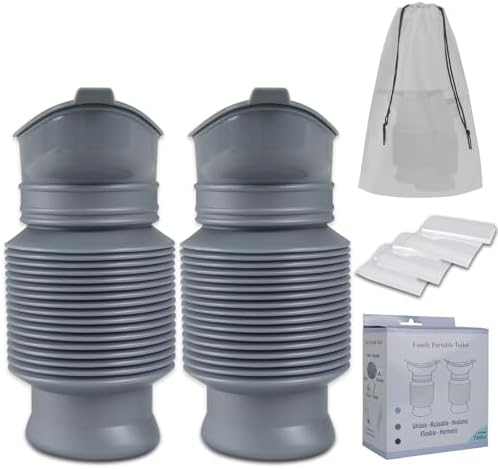 Pee Bottles for Men, Adjustable Emergency Urinal 750ML, 2PCS Car Pee Bottle by KkaFFeHealth