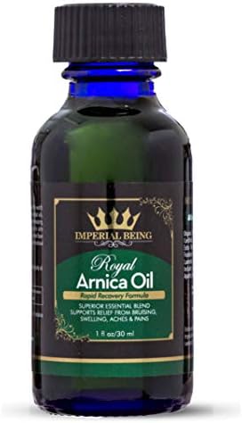 Royal Arnica Oil – Organic Herbal Blend for Muscle Recovery, Bruise Support, Joint Flexibility, Skin Vitality – Longer Lasting Than Arnica Cream or Gel – Infused with Essential Oils (1oz) by IMPERIALBEING%E2%84%A2%E2%80%93RoyalArnicaOilSalveGelforNaturalRecoveryWellness