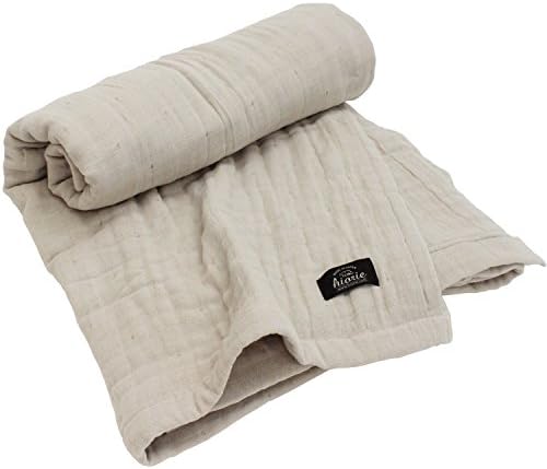 HIORIE Japanese Blanket, 8-Layered Gauze Blanket, Twin Size, Beige by JapaneseTowelShopHIORIE