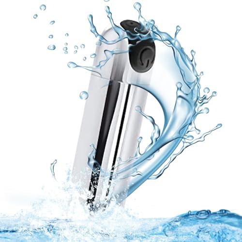 Meslovie Mini Upgraded Rechargeable Handheld Waterproof B Ullet Massager,Electric Portable Back Massager for Back Neck Shoulder Body,Silver by AmeMakye