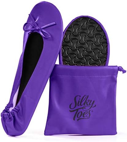 Foldable Flats for Women, Portable Ballet Shoes for Wedding &Travel Comfort by SilkyToes