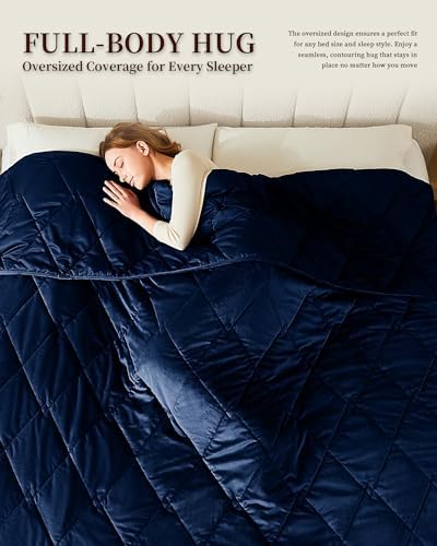 L'AGRATY King Size Weighted Blanket for Adults 20lbs, 80"x87" Cooling - Image 7