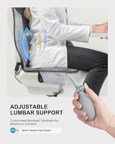 COMFIER Back Massager with Heat, Chair Pad with Adjustable Lumbar Support - Image 4