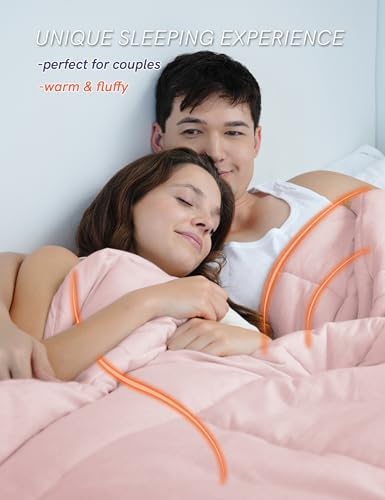 YnM Weighted Blanket Queen 25lbs, The Heavy Oversized Weighted Comforter, Warm & Fluffy Throw (Purple, 25lbs, 90" Lx90 W) - Image 4