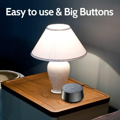 Color Noise Sound Machines with 25 Soothing Sounds Sleep White Noise Machine 32 Volume Levels 5 Timers and 4 Sound Categories and Memory Function for Home Office and Travel - Image 5