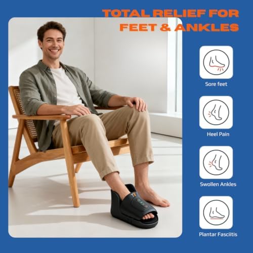 TRIDUCNA Foot and Ankle Massager with Heat - Electric Feet Massage Machine with Deep Kneading and Air Compression for Plantar Fasciitis, Foot Muscle Relax at Home or Office, Fathers Day Gift - Image 6