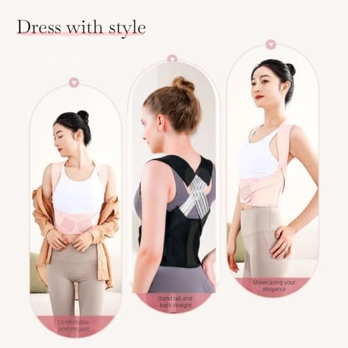 Back Brace for Women and Men,Shoulder Straightener,Back straightener,Adjustable Posture Corrector Suitable for Upper and Lower Back Pain Relief-Scoliosis,Hunchback,Spine Corrector(Size XL) - Image 5