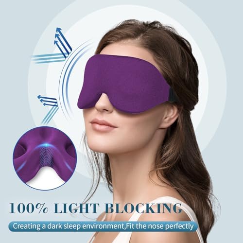ZGGCD Sleep Mask for Side Sleeper, Light Blocking Eye Mask for Women Men - Image 2