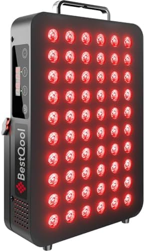 BestQool Red Light Therapy Panel, 660nm Red & 850nm Infrared Light, 105W by Bestqool