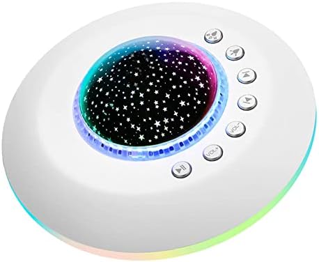 FamiSym White Noise Machine for Kids, Sound Machine Baby with 7 Starry Ambient Night Light, 28 Soothing Sounds Sleep Noise Machine Maker Ideal Gifts for Kids Adults Bedside Travel Nursery by FamiSym