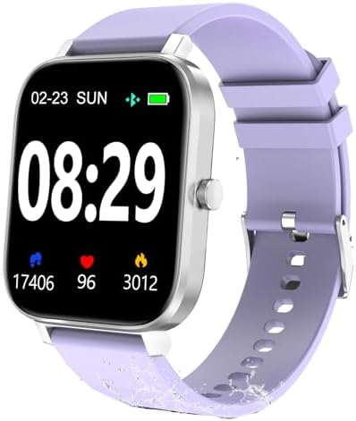 Choiknbo Smart Fitness Tracker Watch with Heart Rate Monitor, Activity Tracker with Pedometer, Sleep Monitor, Calories & Step Counter, Waterproof Smart Watch for Women Men Fitness Watch for Sports by Choiknbo