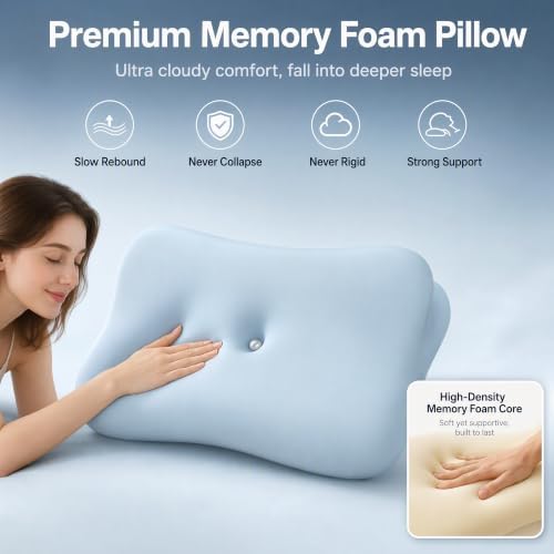 Cervical Neck Pillow - Contour Memory Foam Pillows for Pain Relief - Image 5
