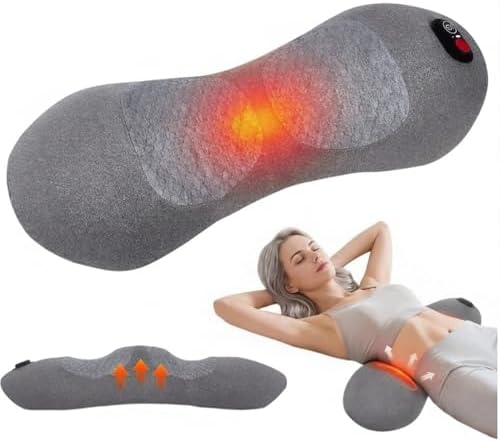 3 in 1 Rechargeable Back Massager, Triple Fusion Back Massager with Heat, Vibration and Traction for Sciatica Pain Relief, Deep Tissue Relaxation Massage for Home, Office, Bed, Sofa, and Car Use by Unknown