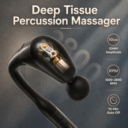 2-in-1 Detachable Muscle Massage Gun Deep Tissue with Extension Handle - Image 4