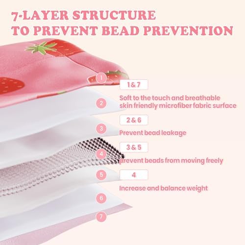 Pink Strawberry Weighted Blanket 2 lbs Heavy Throw Blanket, 36"x48" - Image 4