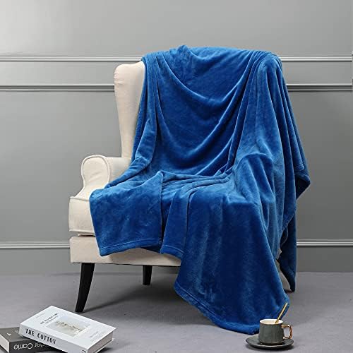NANPIPER Fleece Blankets, Super Soft Flannel Fuzzy Blanket for Bed Couch, Luxury Cozy Plush Microfiber Blanket-Twin Size,Turquoise Blue - Image 4