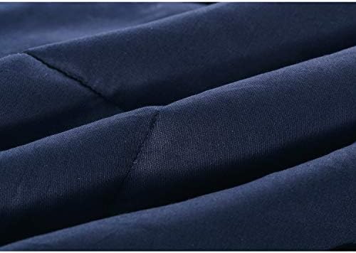 TONGDADA California King Size Weighted Blanket | 90''x108'',30lbs | Perfect for Couples | Premium Cotton Material with Glass Beads | Navy - Image 5
