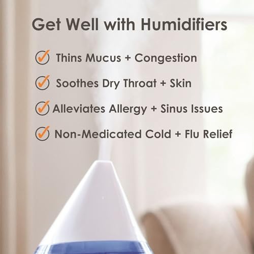Crane Ultra-Quiet 3-in-1 Humidifier for Baby with Essential Oil Tray, 7-Color Sleep Light, 1 Gallon Top-Fill Tank, Ideal for Bedroom - Image 6
