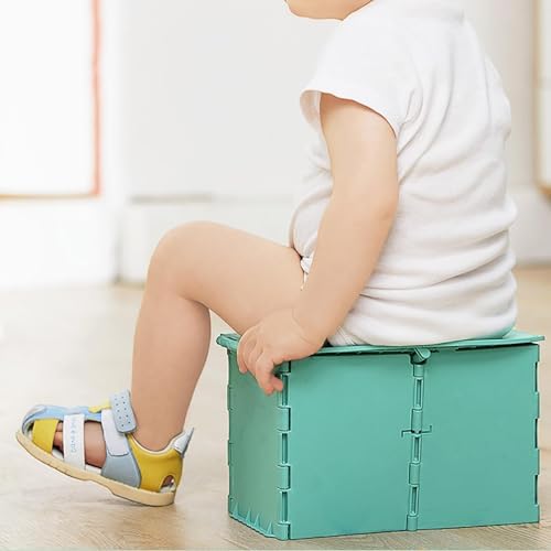Travel Potty Foldable Set | Foldable and leak-proof design with 10 cleaning bags – ideal for toddler potty training on car trips, camping, and outdoor adventures. - Image 3
