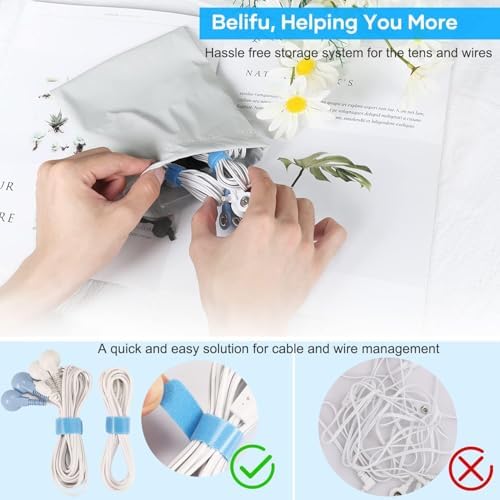 Belifu Dual Channel TENS EMS Unit with 12 Pads, 24 Modes Muscle Stimulator, Electronic Pulse Massager Muscle Massager for Pain Relief Therapy, Fastening Cable Ties, Dust-Proof Drawstring Storage Bag - Image 6