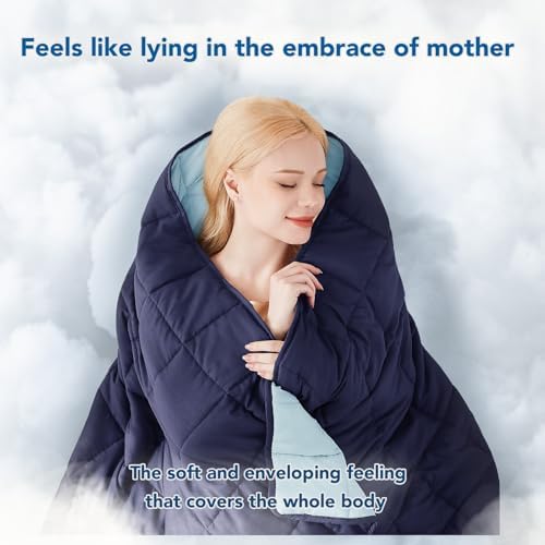 Topcee Weighted Blanket for Adults (15 lbs, 60" x 80") Queen Size Soft Cooling Heavy Blanket Sleeping, Apply to 130-160 lbs Body, Thick Breathable Blanket with Glass Bead, Easy Care - Image 3