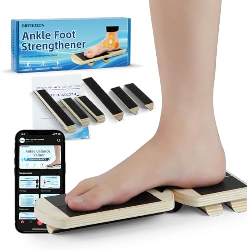 Ankle Balance Board Foot Strengthener – Adjustable Stability Trainer for Ankle and Leg Exercise, Balance Training, Physical Therapy, Mobility Core Workout at Home or Gym by Unknown