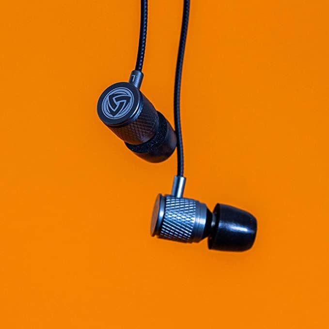 LUDOS Ultra Wired Earbuds in-Ear Headphones, 5 Years Warranty, Earphones with Microphone, Noise Isolating Ear Buds, Memory Foam for iPhone, Samsung, School Students, Kids, Women, Small Ears - Grey - Image 6