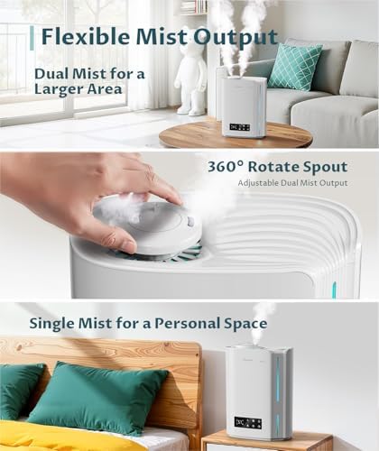 BREEZOME 6L Humidifier for Bedroom Large Room Smart Humidistat Control - Image 6