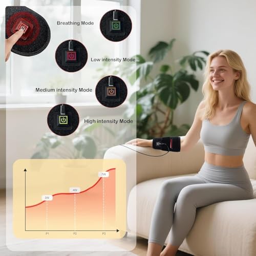 Red-Light-Therapy-for-Body,2026 Upgraded 4 Modes Near Infrared Light | High-Efficiency Spherical Lamp Dual-Wave LEDs(660nm&850nm)for Body Pain Relief,Corded-electric for Effective Therapy(12.4*6.1IN) - Image 3