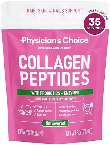 Physician's CHOICE Collagen Peptides Protein Powder, Grass Fed, 35 Servings by PhysiciansChoice