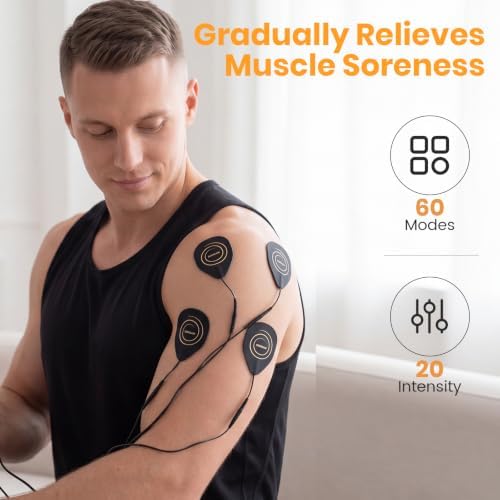 MASTOGO 60 Modes 3 in 1 TENS Unit Muscle Stimulator for Pain Relief - Image 4