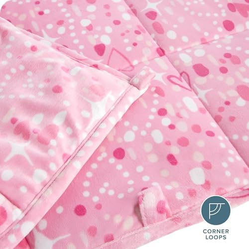 Bare Home Minky Fleece Weighted Blanket (Princess, 40"x60" 7lbs) - Image 5