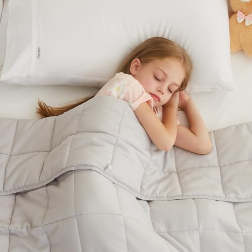 L'AGRATY Weighted Blanket - 36"x48" 3lbs Microfiber Material with Glass Beads Small Blanket for All-Season Summer Fall Winter Soft Thick by LAGRATY