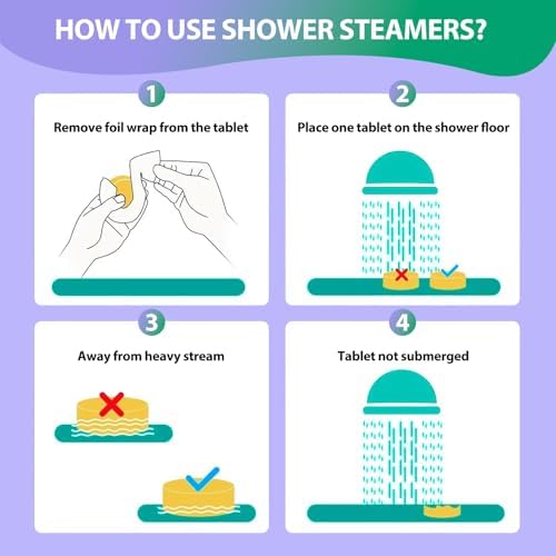 Shower Steamers Aromatherapy -12 Pack Birthday Gifts for Women Men, Shower Bombs with Essential Oils, Eucalyptus for Shower, Nasal Relief, Self Care Home Spa Chrismtas Gifts for Women Men Mom - Image 6