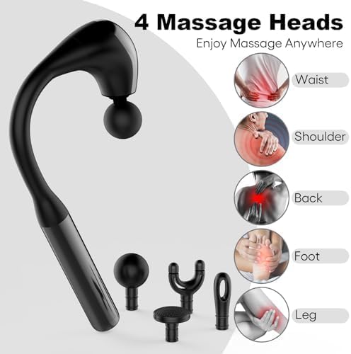 Fronnor Massage Gun Deep Tissue with Extended Handle Revolutionary U-Shaped Back Massager Body Massager for Neck,Shoulder,Leg - Image 5