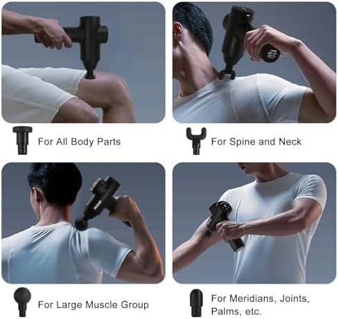 Mebak 7 Deep Tissue Massage Gun, Percussion Massager 5 Speeds Pain Relief - Image 4