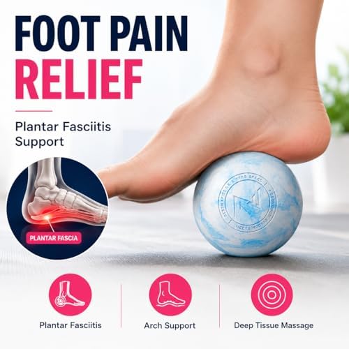 FITZELAR 2PCS Massage Lacrosse Balls for Myofascial Release, Quality Certification, Massage Deep Tissue for Foot Back Shoulder Feet, Trigger Point Therapy, Relieving Muscle Pain (2 Pieces) - Image 5