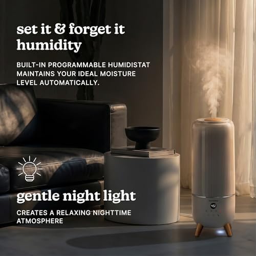 Homedics Warm and Cool Mist Ultrasonic Humidifier, Top Fill 2-Gallon Tank - Image 5