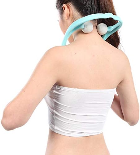 Mount Plus M1212 Shiatsu Neck Massager for Neck and Shoulder with Deep Tissue Trigger Point Manual Self Muscle Massage for Muscle Pain Relief (Simulates Massage Therapist Hands) (20 Pack Blue) - Image 6
