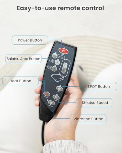 COMFIER Shiatsu Full Back Massager for Chair with Heat, with 2 Shiatsu Speeds,Heated Chair Massage Pad with Spot,Seat Cushion,Neck Massager,for Home Office use,Gifts for Women Men Mom Dad - Image 7
