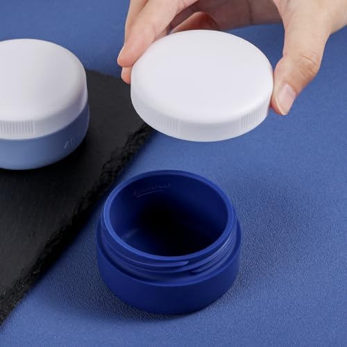 Kuangre Travel Containers for Toiletries, Silicone Cream Jars BPA-Free, Leak-proof 1.35oz Travel Size Containers, Portable Size Silicone Jars with Lid for Cosmetic Face Hand Body Cream (4 Pack) - Image 3