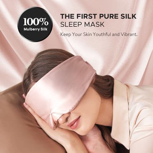 LitBear Silk Sleep Mask for Side Sleeper, Eye Mask Sleeping for Women Men - Image 2