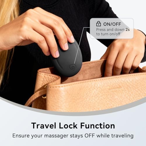 Mini Handheld Electric Massage Ball, Multifunctional Waterproof Rechargeable Body Relaxation Massage Tool, Black - Image 3