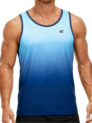 EZRUN Men's Quick Dry Workout Tank Top UPF 50+ Sweat-Wicking Gym Shirt - Image 3