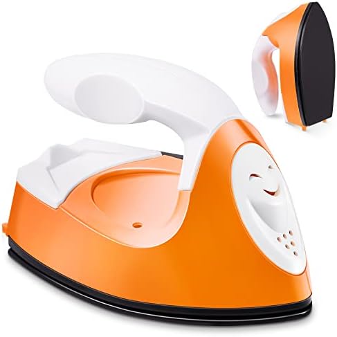 Honoson Mini Craft Iron with Charging Base Tiny,Orange by Honoson